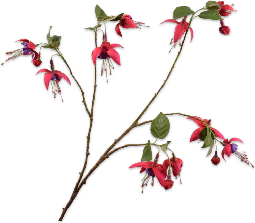 Silk-ka kunstbloem Fuchsia paars 78 cm