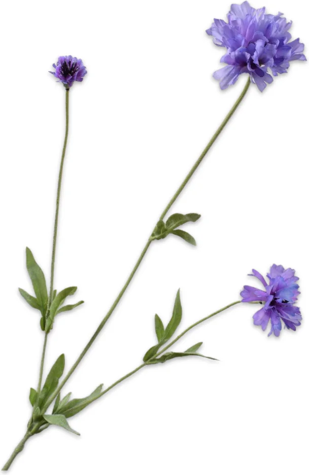 Silk-ka kunstbloem Korenbloem paars 65 cm