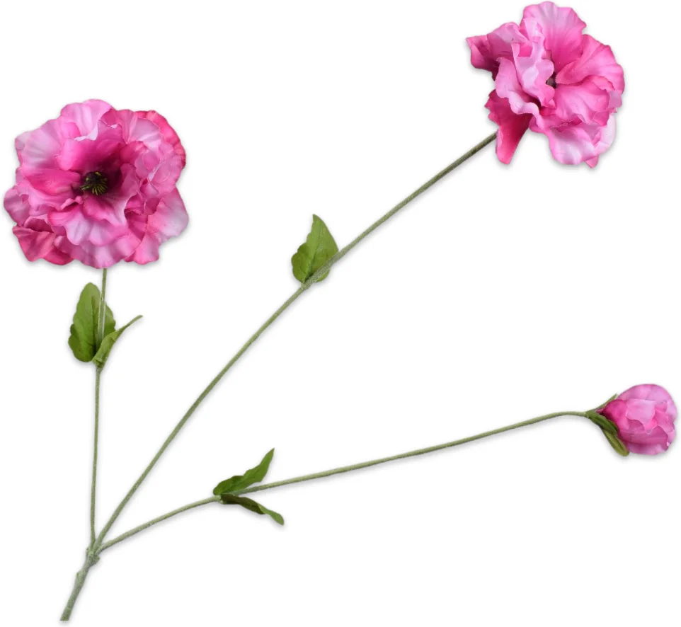 Silk-ka kunstbloem Viooltje roze 66 cm