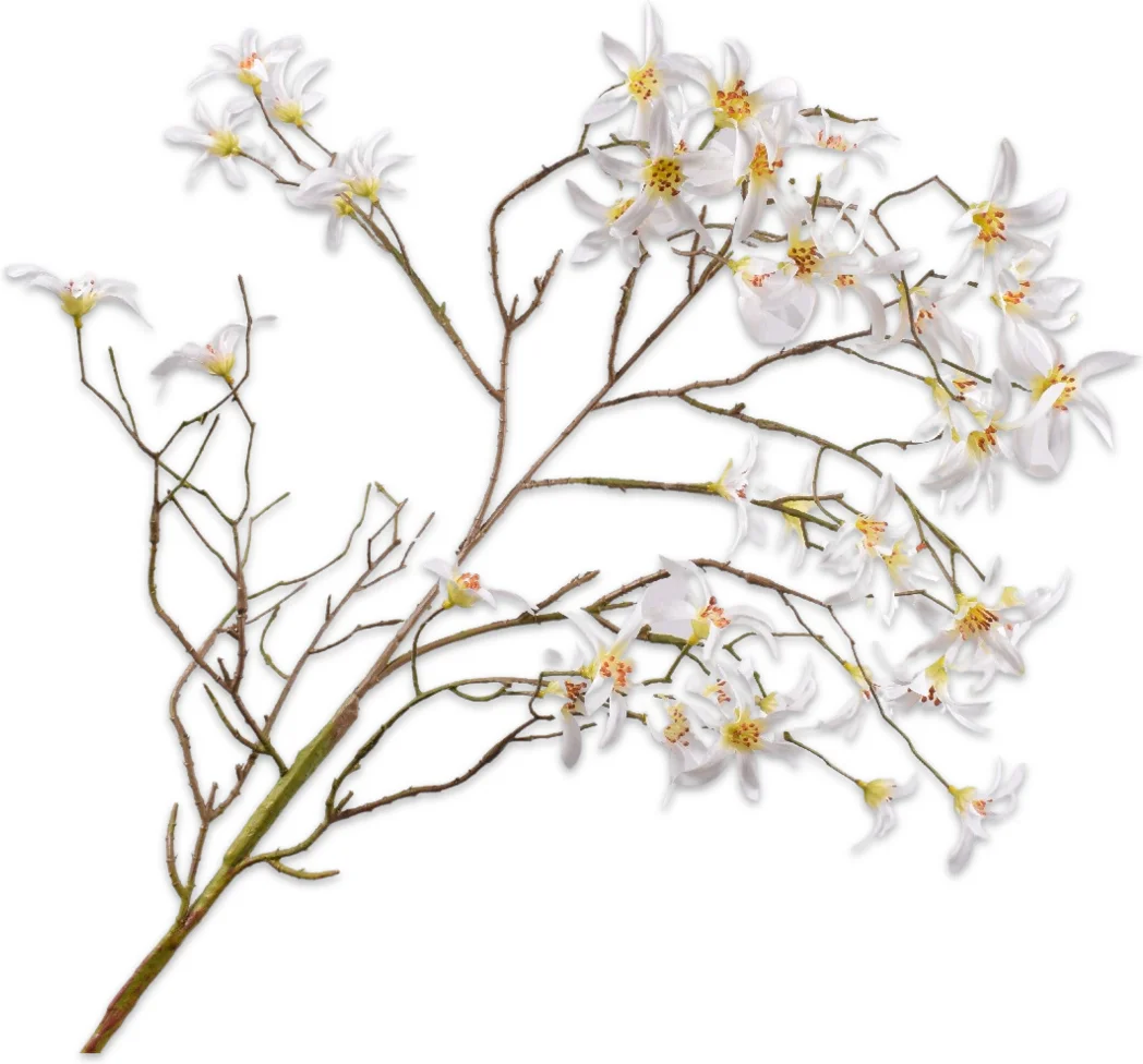 Silk-ka kunstbloem Chinees klokje wit 101 cm