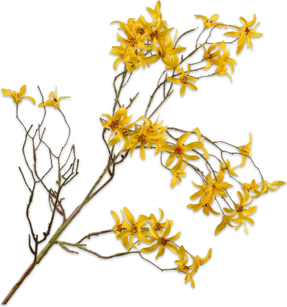 Silk-ka kunstbloem Chinees klokje geel 101 cm