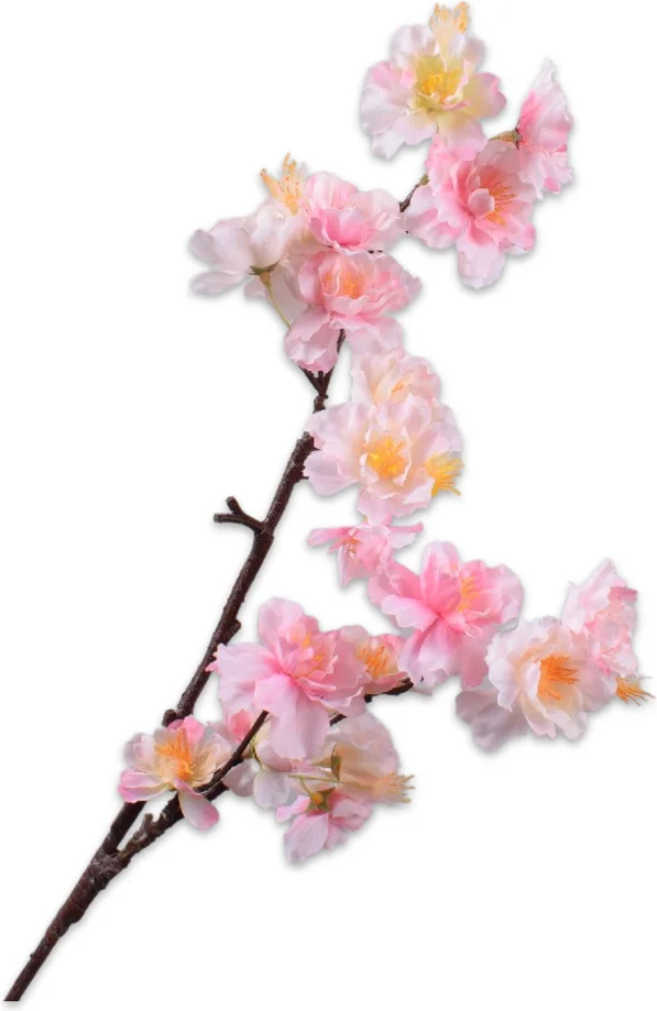 Silk-ka kunstbloem Japanse Sierkers lichtroze 63 cm