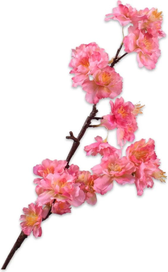 Silk-ka kunstbloem Japanse Sierkers roze 63 cm