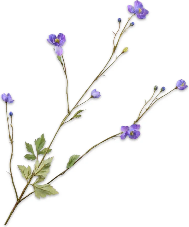 Silk-ka kunstbloem Anemoon paars 99 cm