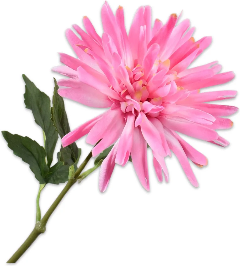 Silk-ka kunstbloem Dahlia lichtroze 59 cm