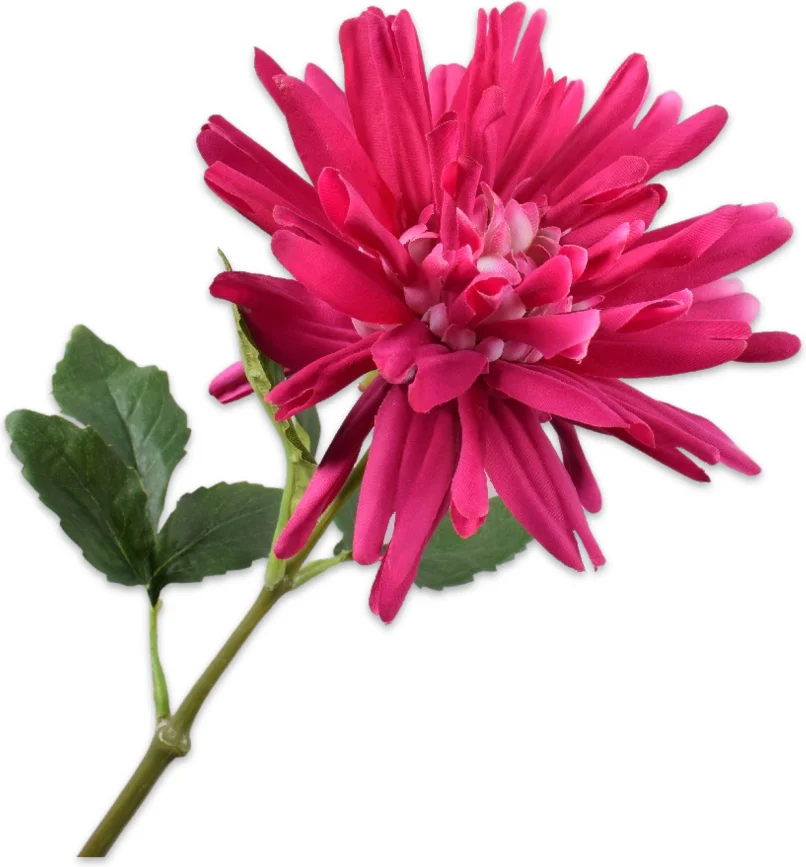 Silk-ka kunstbloem Dahlia paars 59 cm
