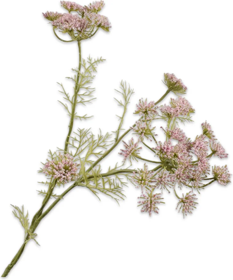 Silk-ka kunstbloem Dille roze 74 cm