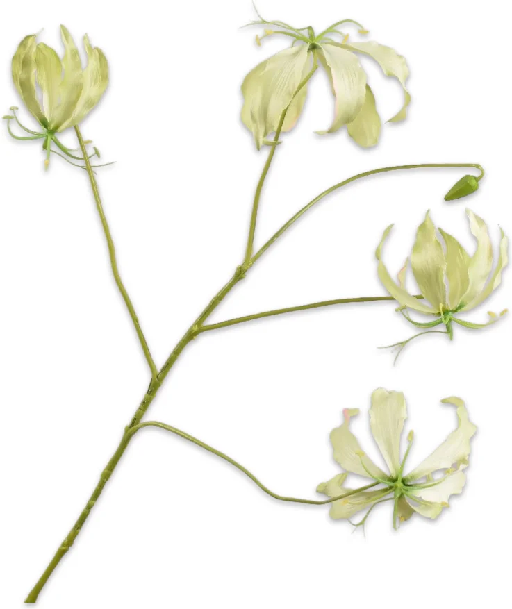 Silk-ka kunstbloem Prachtlelie geel 89 cm