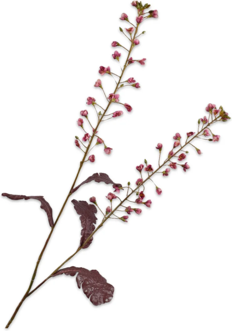 Silk-ka kunstbloem Primula donkerroze 85 cm