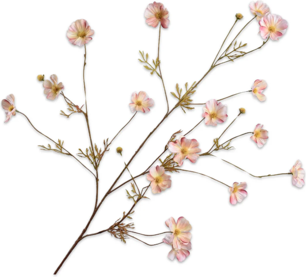 Silk-ka kunstbloem Cosmea wit 104 cm