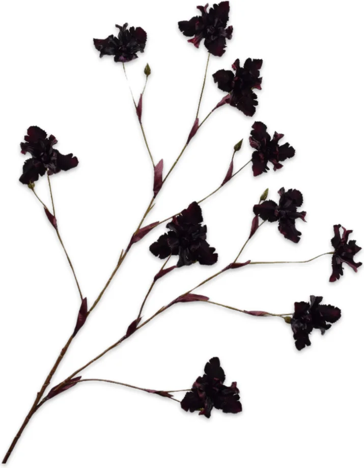 Silk-ka kunstbloem Iris donkerrood 125 cm