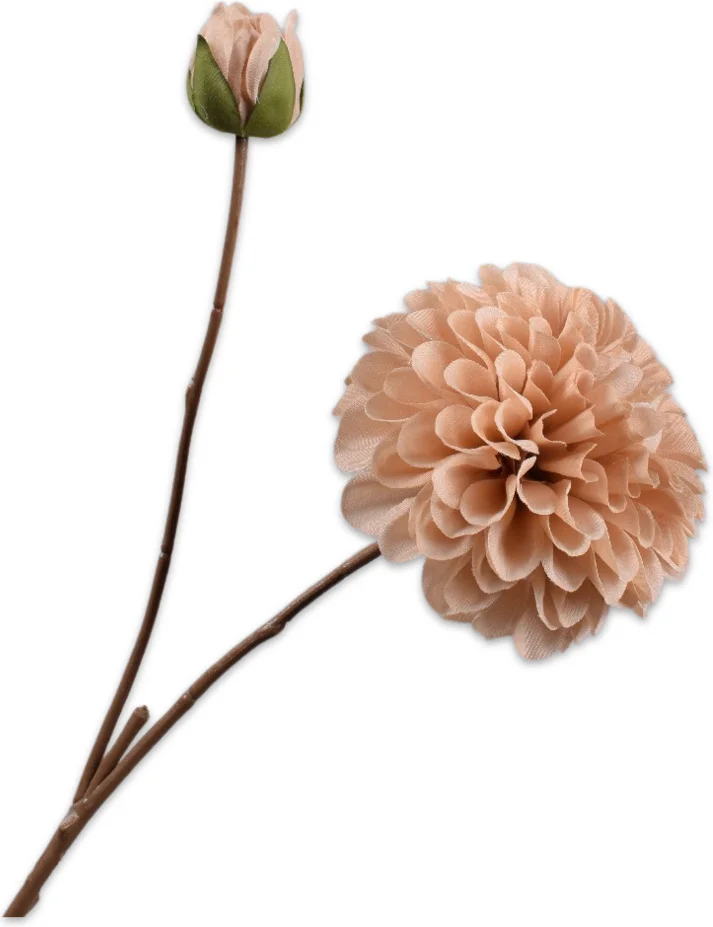 Silk-ka kunstbloem Dahlia lichtroze 60 cm