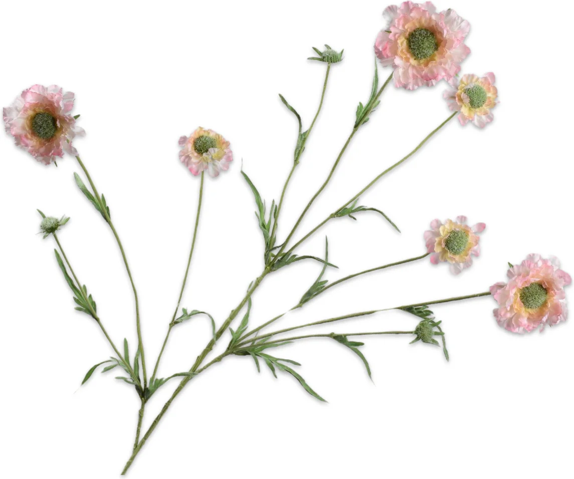 Silk-ka kunstbloem Duifkruid lichtroze 120 cm