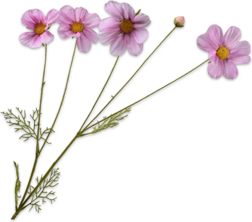 Silk-ka kunstbloem Cosmea roze 92 cm