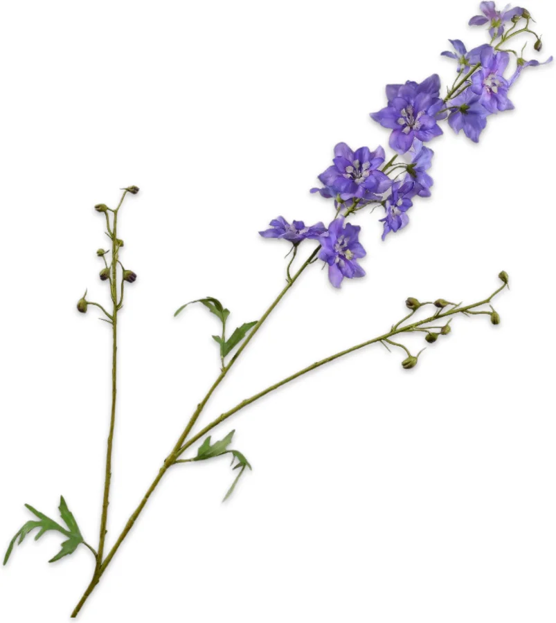 Silk-ka kunstbloem Ridderspoor blauwpaars 101 cm
