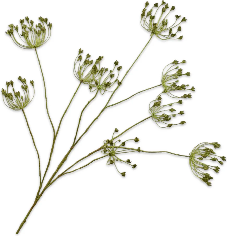 Silk-ka kunstbloem Dille groen 120 cm