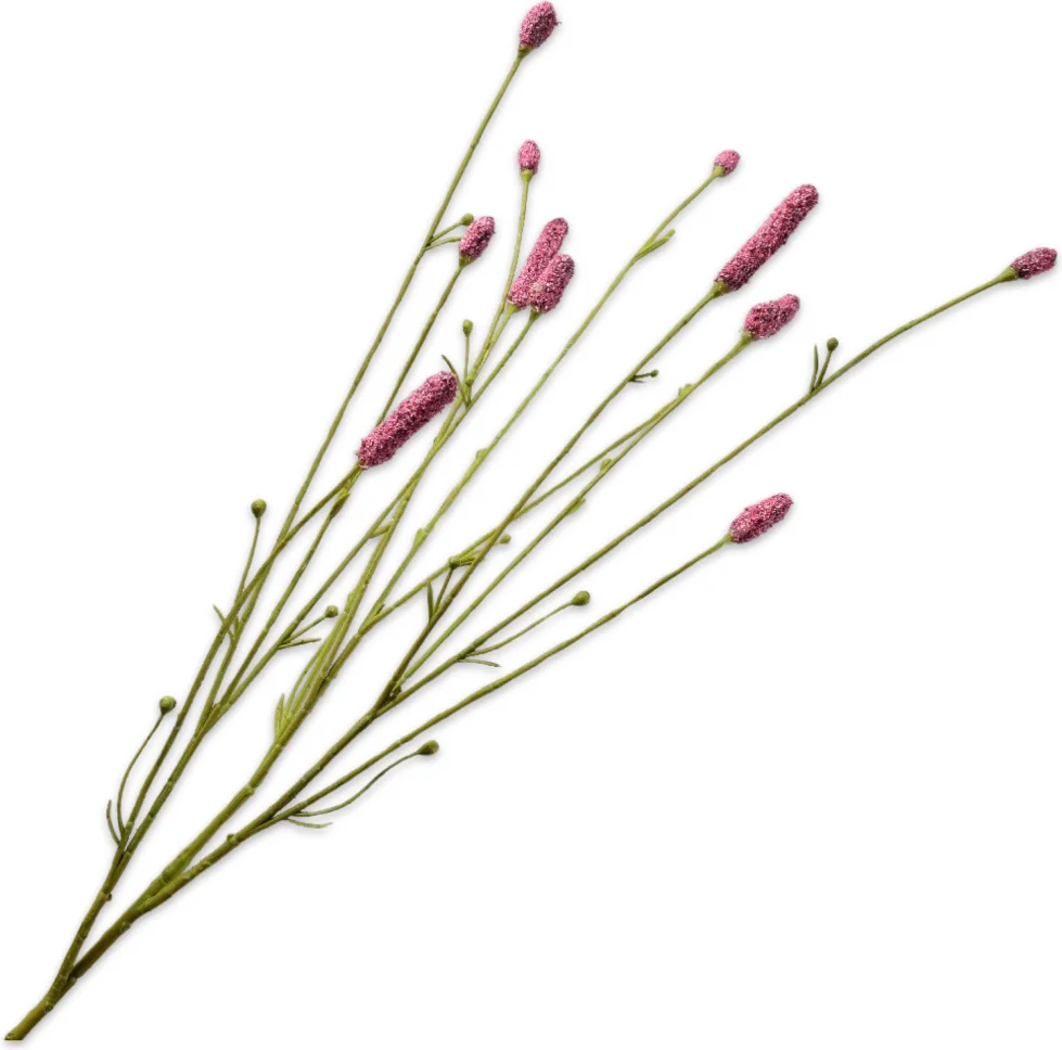 Silk-ka kunstbloem Pimpernel rood / roze 84 cm