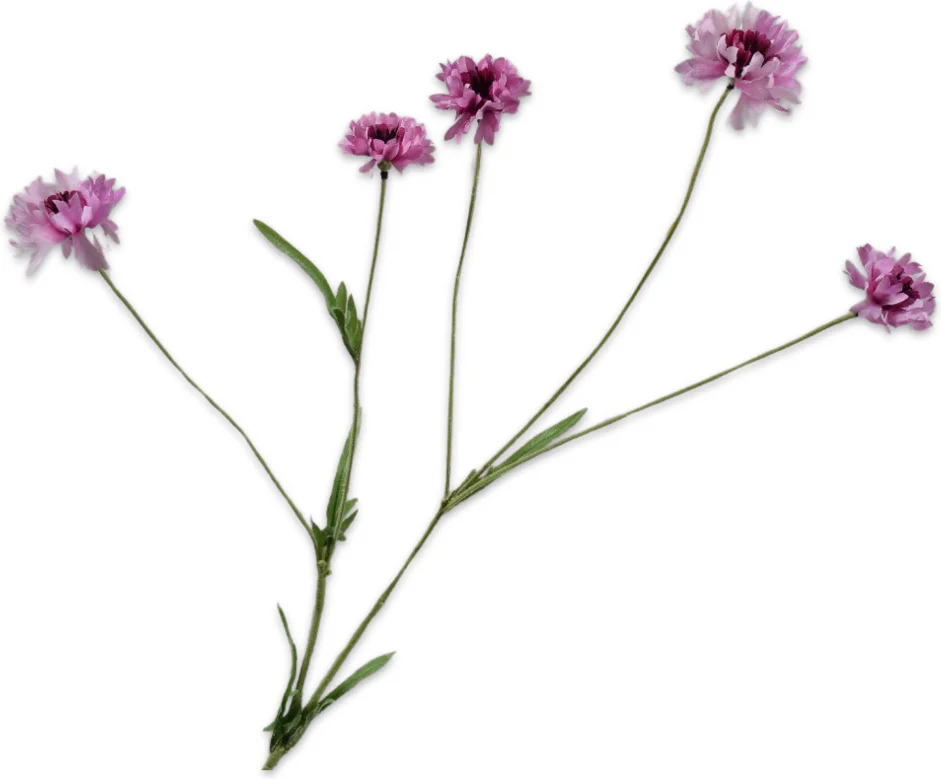 Silk-ka kunstbloem Korenbloem roze 92 cm