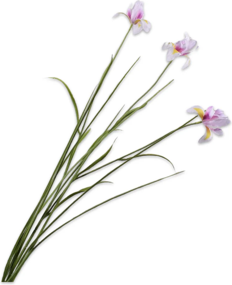 Silk-ka kunstbloem Iris paars 71 cm