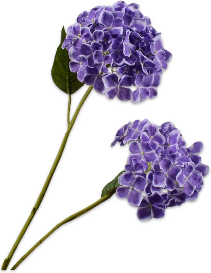Silk-ka kunstbloem Hortensia paars 82 cm