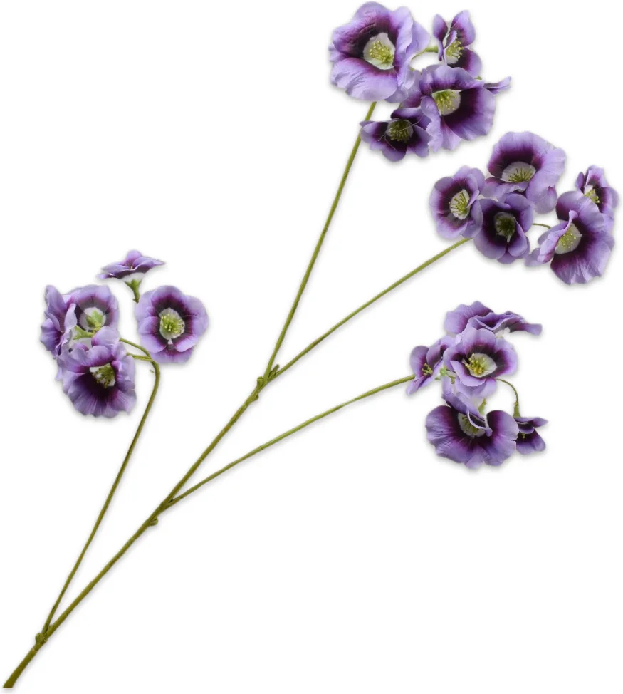 Silk-ka kunstbloem Elaeocarpus paars 78 cm