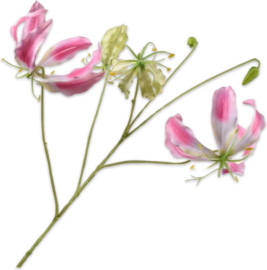 Silk-ka kunstbloem Prachtlelie roze 89 cm