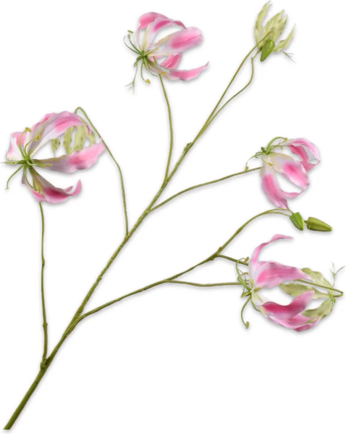Silk-ka kunstbloem Prachtlelie roze 110 cm