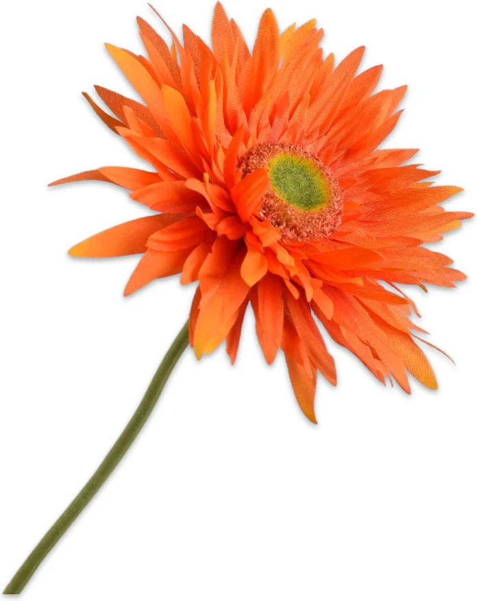 Silk-Ka kunstbloem Gerbera oranje 61 cm