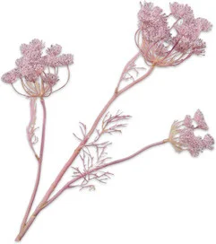 Silk-ka kunstbloem Dille roze 82 cm