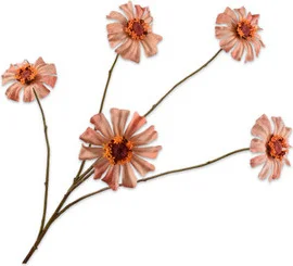 Silk-ka kunstbloem Zinnia roze 89 cm