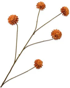 Silk-ka kunstbloem Dahlia oranje 90 cm