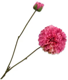 Silk-ka kunstbloem Dahlia roze 73 cm