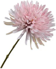 Silk-ka kunstbloem Chrysant lichtroze 62 cm