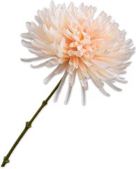Silk-ka kunstbloem Chrysant zalm 62 cm