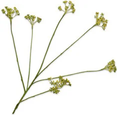 Silk-ka kunstbloem Dille geel H 66 cm