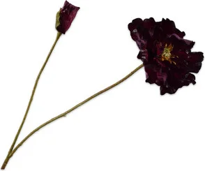 Silk-ka kunstbloem Klaproos bordeaux 74 cm