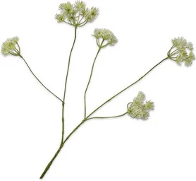 Silk-ka kunstbloem Dille wit 83 cm