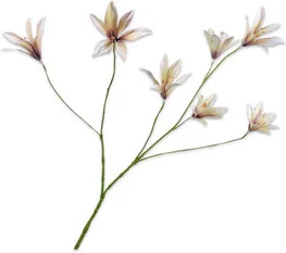Silk-ka kunstbloem Lelie wit 85 cm