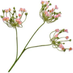 Silk-ka kunstbloem Dille roze 83 cm