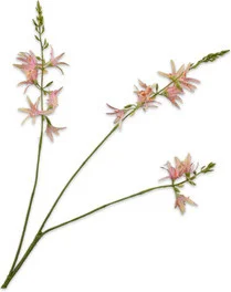 Silk-ka kunstbloem Montbresia roze 95 cm