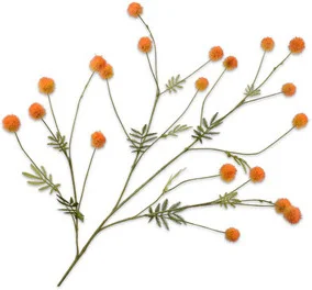 Silk-ka kunstbloem Mimosa oranje 106 cm