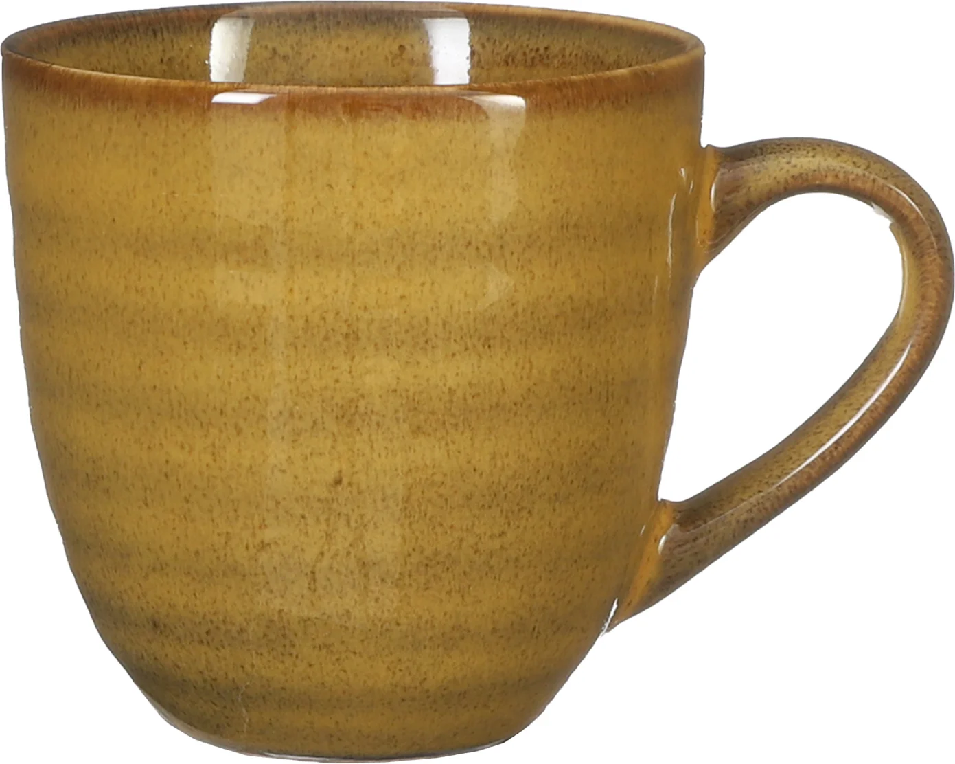 Mica Decorations mok Tabo geel D 8 H 8 cm