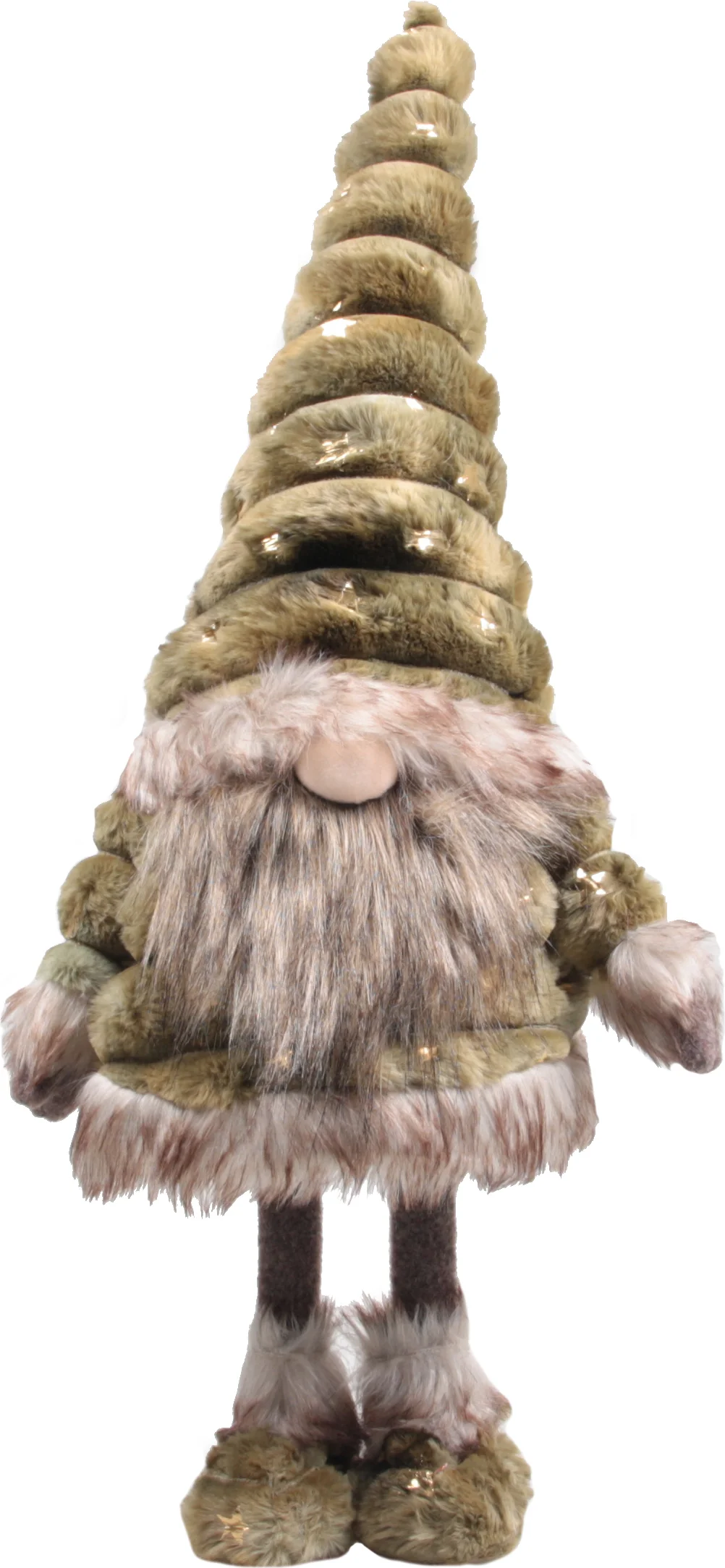 SID kerstfiguur gnoom Toby staand bruin 25 x 17 x 55 cm