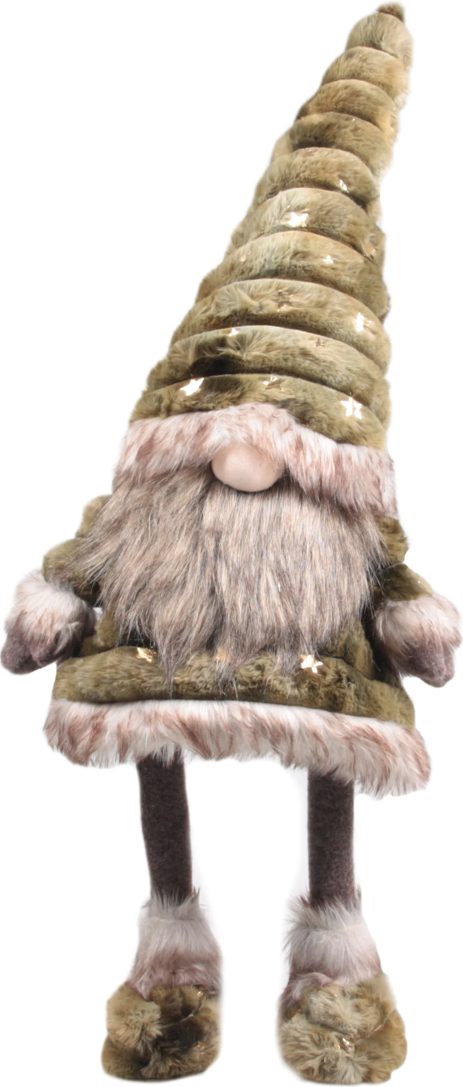 SID kerstfiguur gnoom Toby staand bruin 29 x 20 x 68 cm