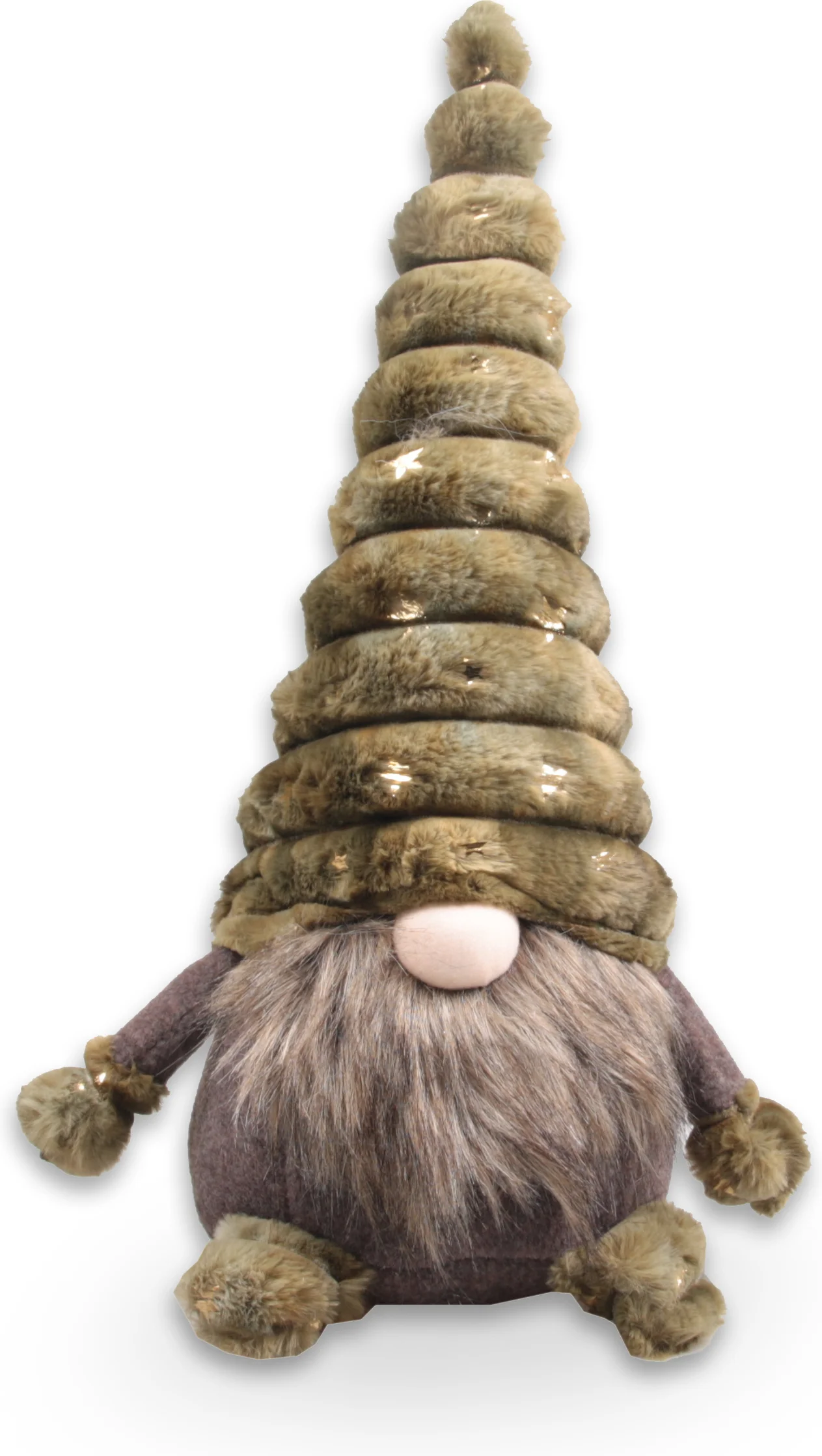 SID kerstfiguur gnoom Toby bruin 25 x 19 x 46 cm