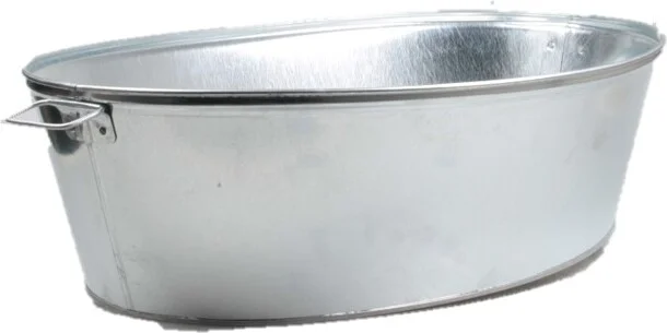 Zinc Collection plantenteil Chris zink 58 x 58 x 23,5 cm