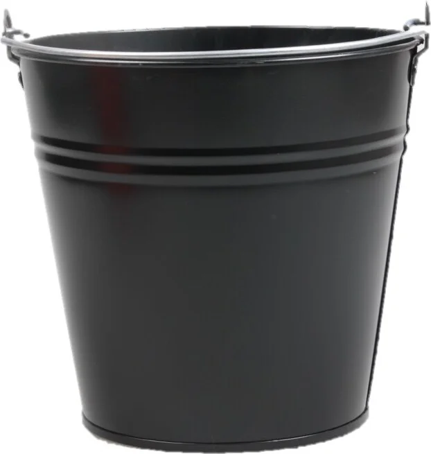 Zinc Collection plantenemmer Janne zwart 24,5 x 24,5 x 23 cm