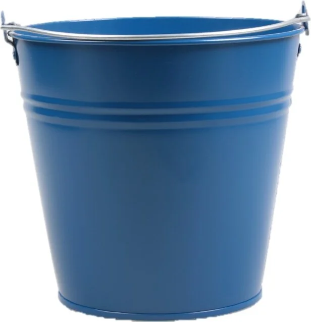 Zinc Collection plantenemmer Janne blauw 24,5 x 24,5 x 23 cm