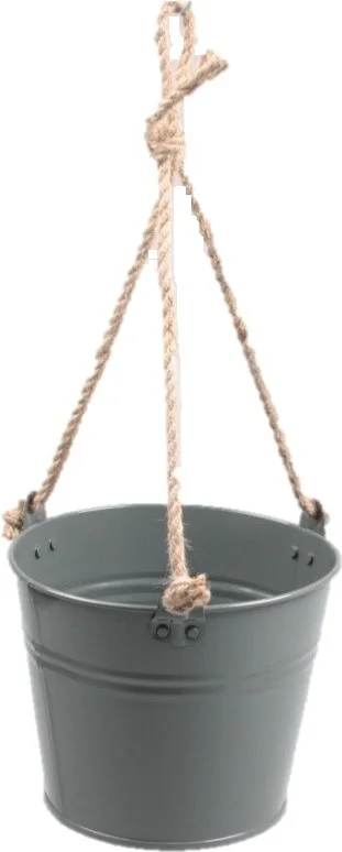 Zinc Collection hangpot Sanvi grijs 23 x 23 x 18 cm