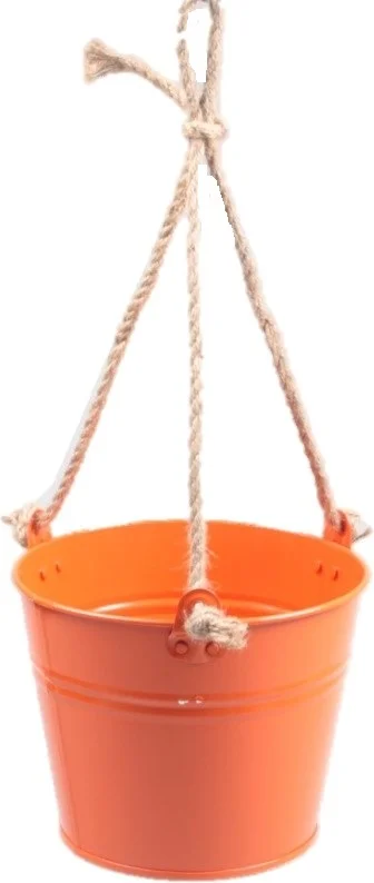 Zinc Collection hangpot Sanvi oranje 23 x 23 x 18 cm